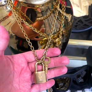 Vintage Louis Vuitton necklace. Coordinating key. BEST CHRISTMAS GIFT! Timeless!